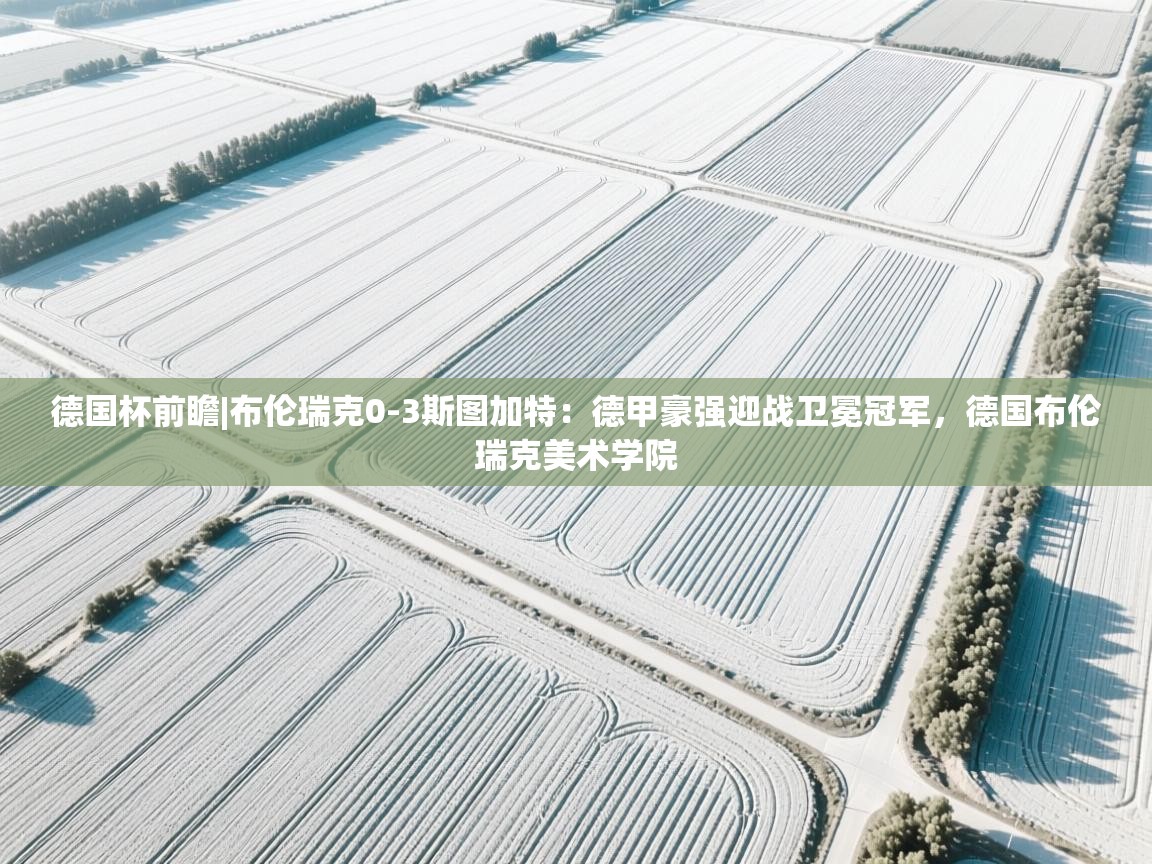 爱游戏体育直播-德国杯前瞻|布伦瑞克0-3斯图加特:德甲豪强迎战卫冕冠军,德国布伦瑞克美术学院 第2张